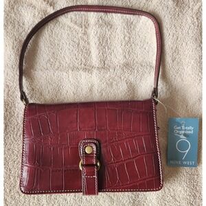 Vintage Nine West Mini Purse/Wallet, Ruby Color with Tags